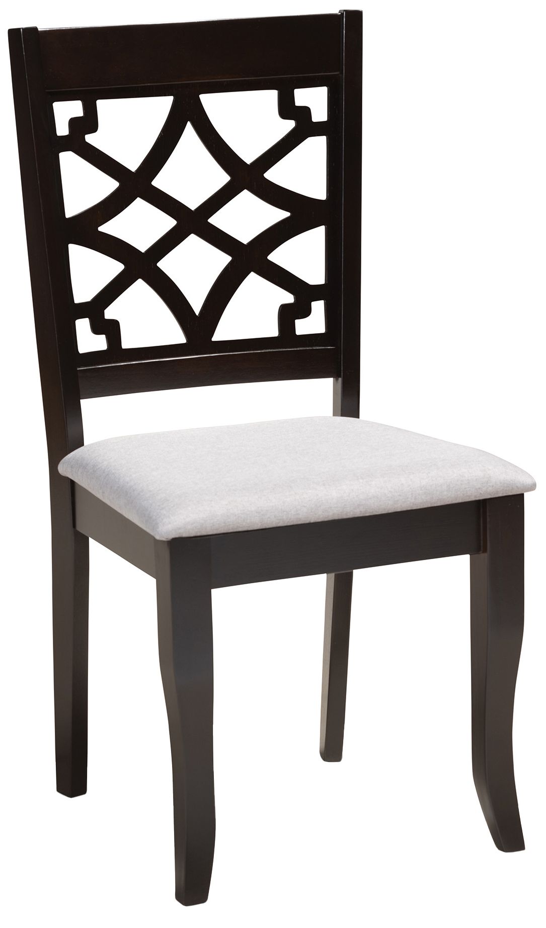 Image 4 Baxton Studio Mael Grey Fabric Upholstered Wood Dining Chair more views