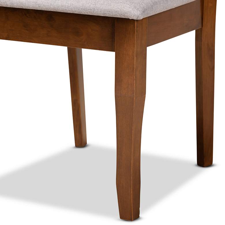 Image 4 Baxton Studio Mael Walnut Brown Dining Chairs Set of 2 more views