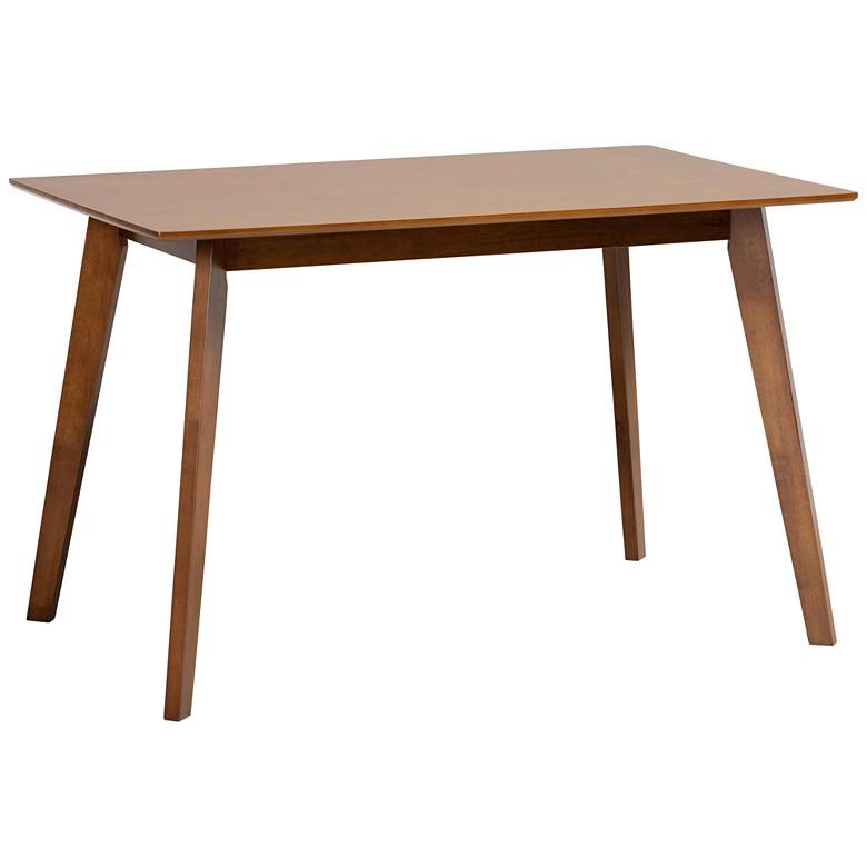 Image 2 Baxton Studio Maila 47 1/4" Wide Walnut Brown Dining Table