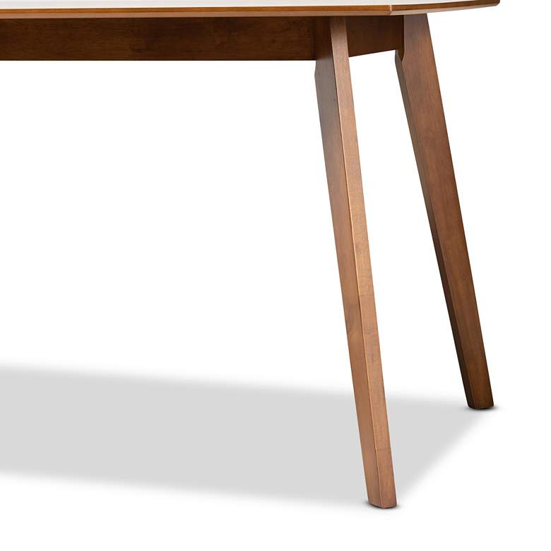 Image 3 Baxton Studio Maila 47 1/4" Wide Walnut Brown Dining Table more views