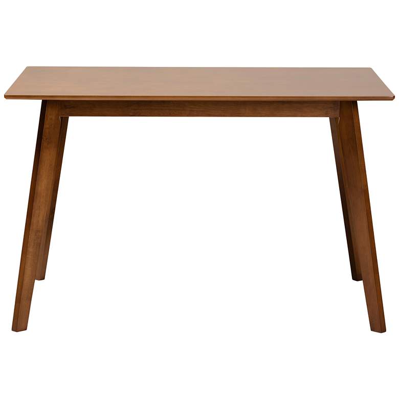 Image 5 Baxton Studio Maila 47 1/4" Wide Walnut Brown Dining Table more views