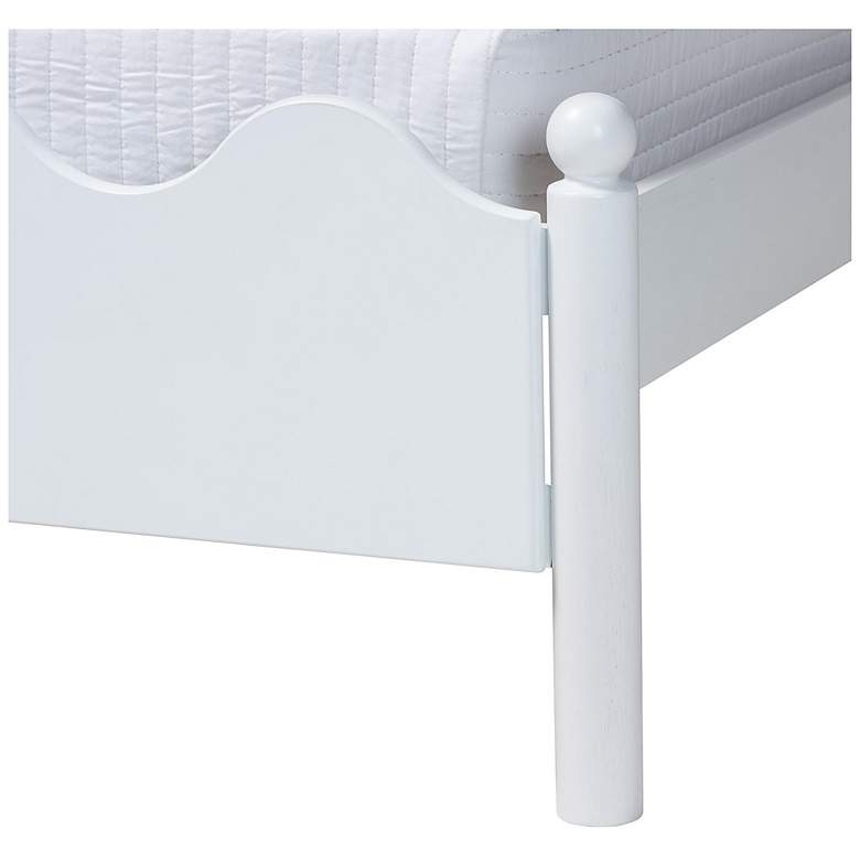 Image 7 Baxton Studio Malaya Modern White Wood Full Platform Bed more views
