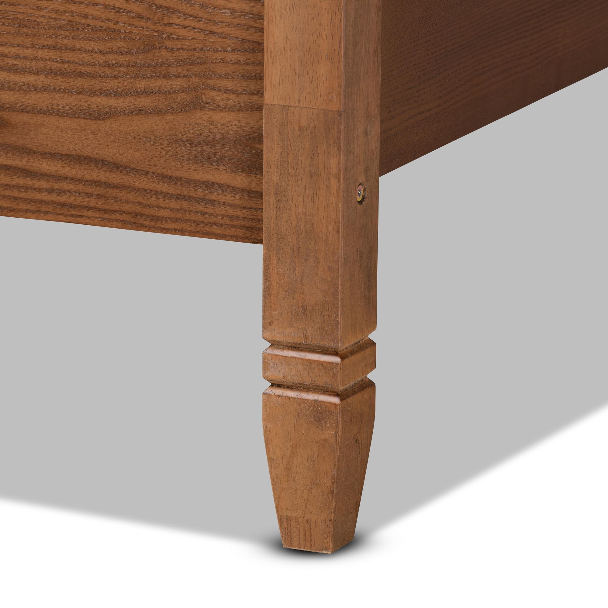 Thumbnail4 of Baxton Studio Malia Walnut Brown Wood King Size Canopy Bed more views