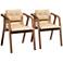 Baxton Studio Marcena Tufted Beige Dining Chairs Set of 2