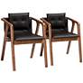 Thumbnail2 of Baxton Studio Marcena Tufted Black Dining Chairs Set of 2