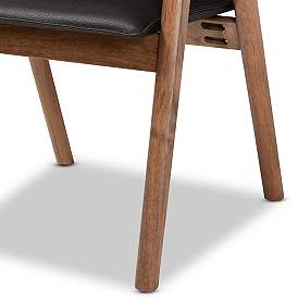 Image5 of Baxton Studio Marcena Tufted Black Dining Chairs Set of 2 more views