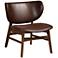 Baxton Studio Marcos Dark Brown Faux Leather Accent Chair