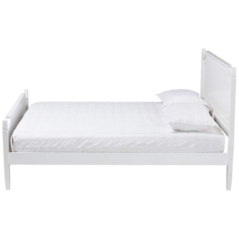 Image 6 Baxton Studio Mariana White Wood Queen Platform Bed more views