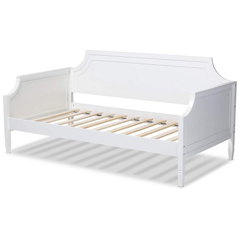 Image 4 Baxton Studio Mariana White Wood Twin Daybed more views