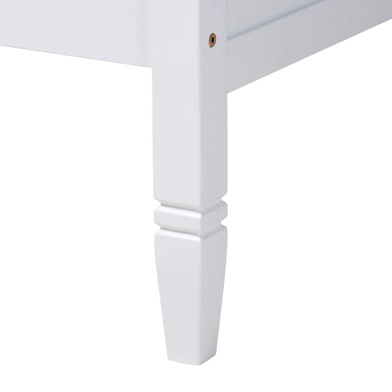 Image 6 Baxton Studio Mariana White Wood Twin Daybed more views