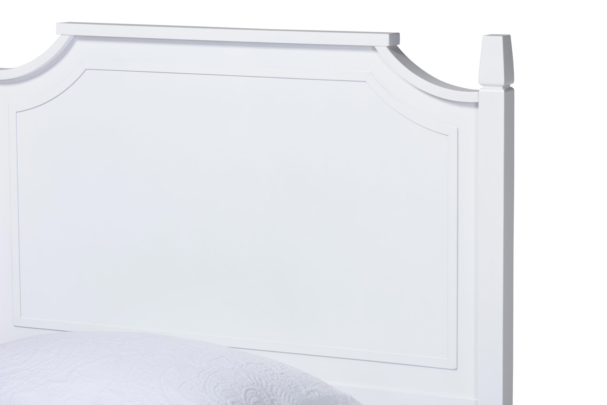 Thumbnail3 of Baxton Studio Mariana White Wood Twin Platform Bed more views