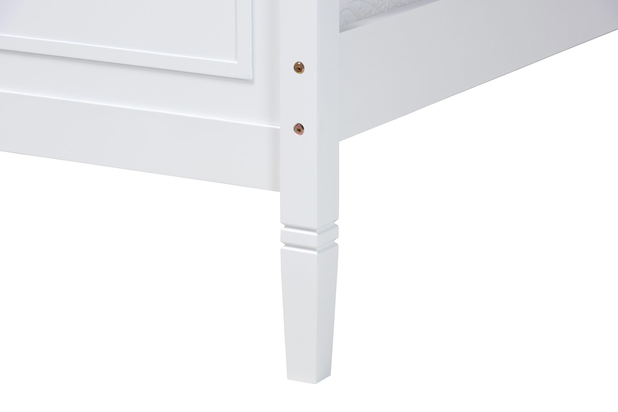 Thumbnail4 of Baxton Studio Mariana White Wood Twin Platform Bed more views