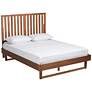 Thumbnail2 of Baxton Studio Marin Walnut Brown Queen Size Platform Bed