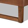 Thumbnail4 of Baxton Studio Marin Walnut Brown Queen Size Platform Bed more views