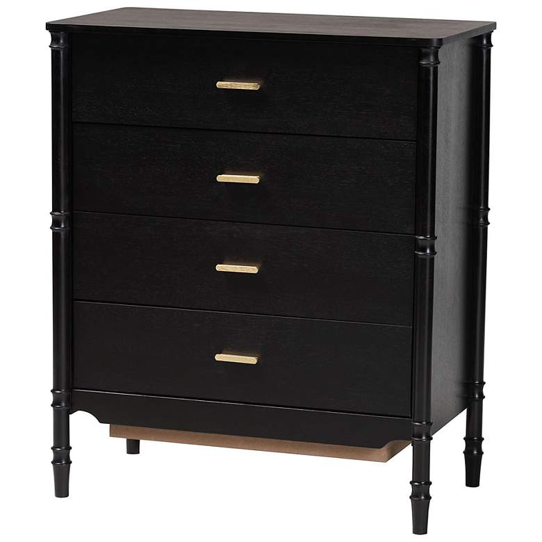 Image 6 Baxton Studio Marisela 4-Piece Black King Size Bedroom Set more views