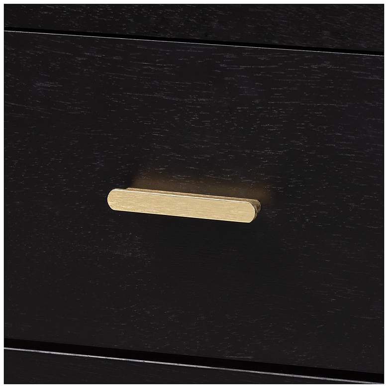 Image 6 Baxton Studio Marisela Black Wood 4-Drawer Vertical Storage Dresser more views