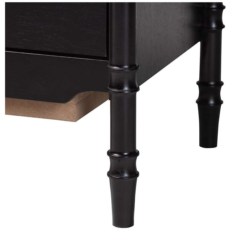 Image 7 Baxton Studio Marisela Black Wood 4-Drawer Vertical Storage Dresser more views