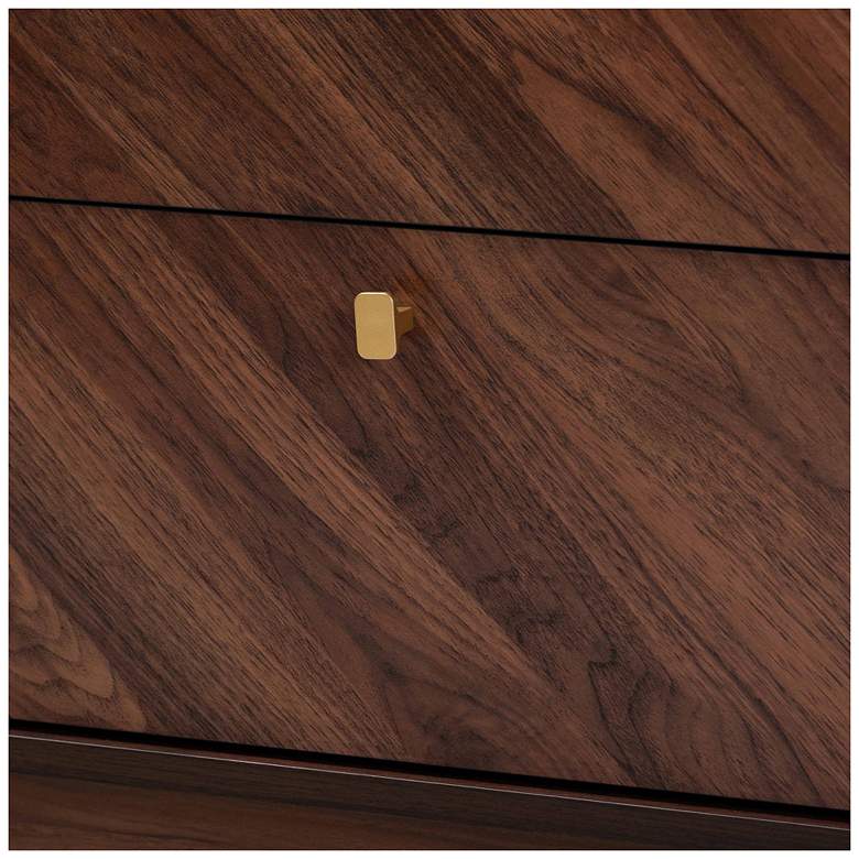Image 6 Baxton Studio Markell Walnut Brown Finished Wood 6-Drawer Dresser more views