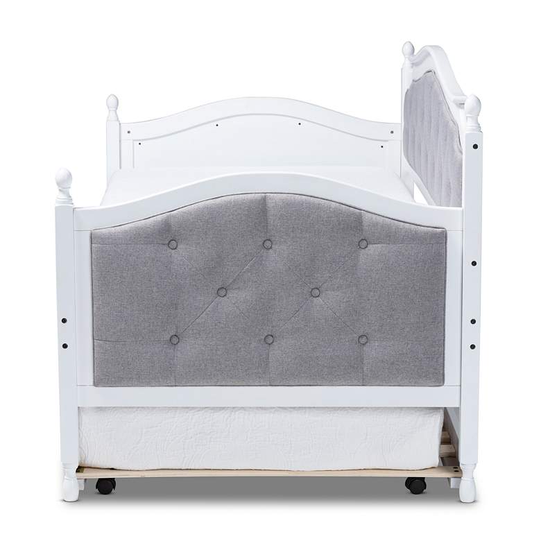 Image 5 Baxton Studio Marlie White Twin Daybed w/ Roll-Out Trundle more views