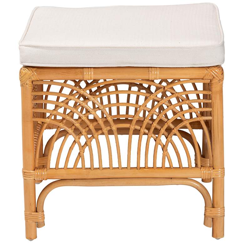 Image 5 Baxton Studio Materra Natural Brown Rattan Footstool more views