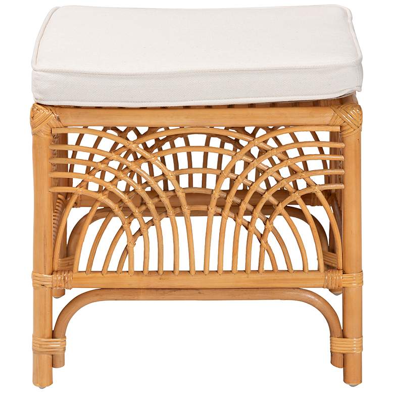 Image 6 Baxton Studio Materra Natural Brown Rattan Footstool more views