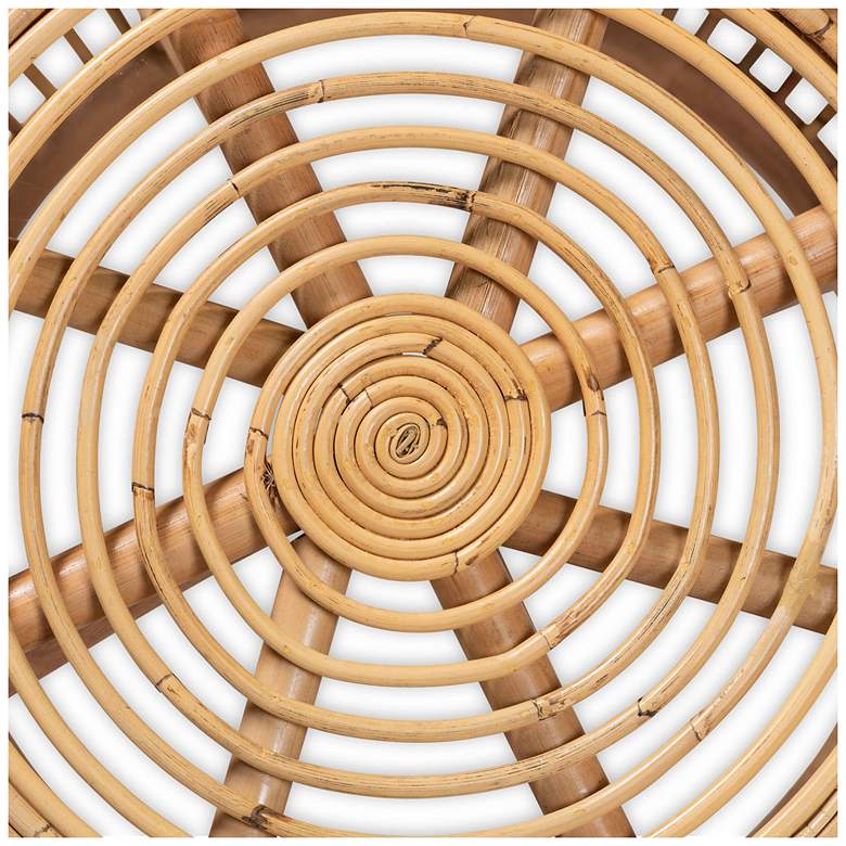 Image 4 Baxton Studio Maverick Modern Bohemian Natural Brown Rattan End table more views