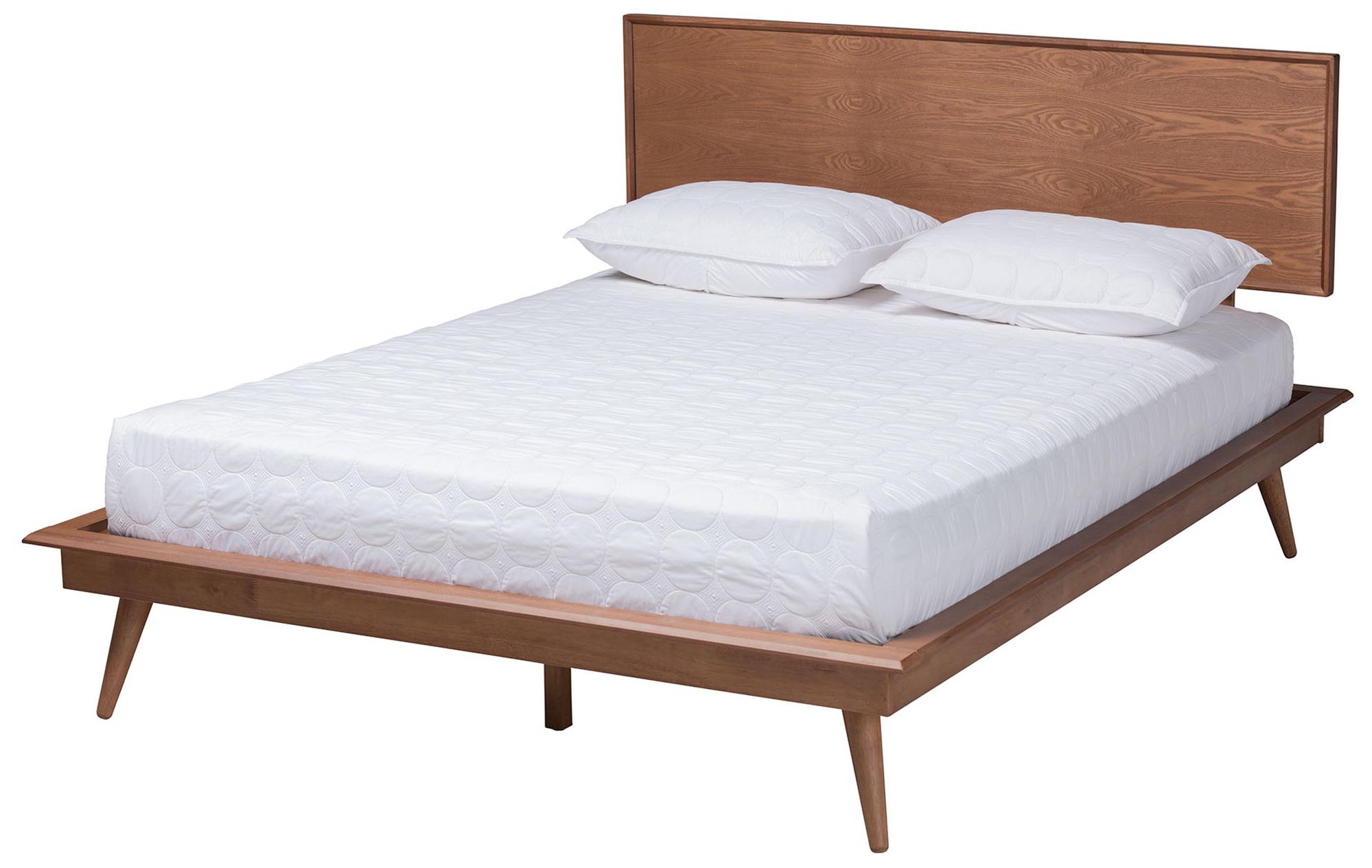 Thumbnail4 of Baxton Studio Melora Wood and Rattan Full Size 3-Piece Bedroom Set more views