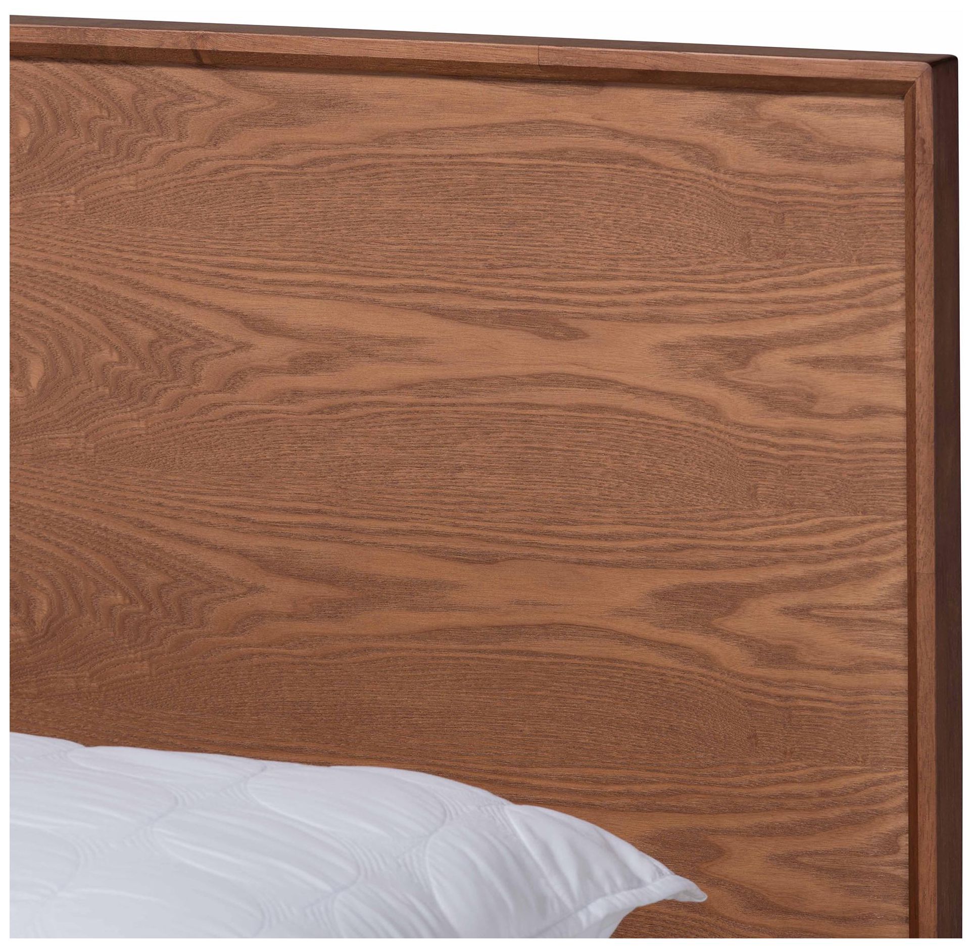 Baxton Studio Melora Wood and Rattan Full Size 3-Piece Bedroom Set
