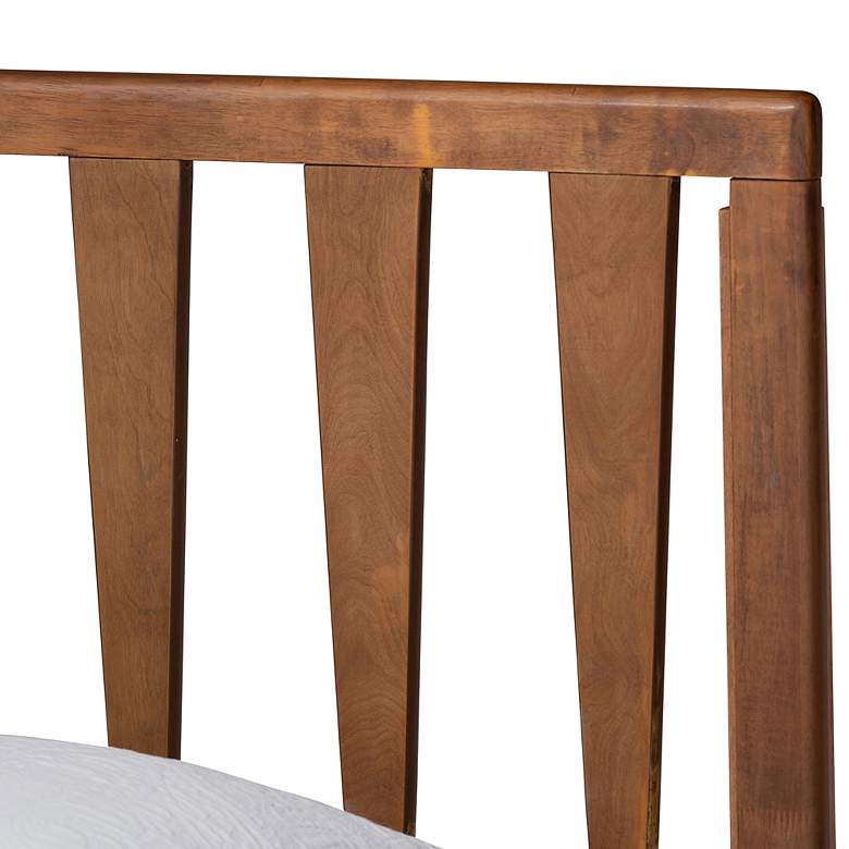 Image 3 Baxton Studio Michi Walnut Brown Twin Size Platform Bed more views