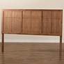 Thumbnail1 of Baxton Studio Monroe Ash Walnut Rubberwood King Headboard