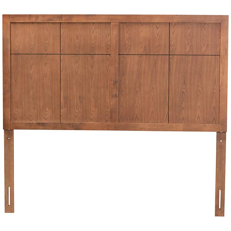 Image 4 Baxton Studio Monroe Modern Ash Walnut Finished Wood Queen Size Headboard more views