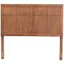 4_Baxton Studio Monroe Modern Ash Walnut Finished Wood Queen Size Headboard more views