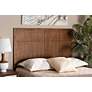 5_Baxton Studio Monroe Modern Ash Walnut Finished Wood Queen Size Headboard more views