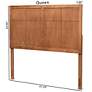 6_Baxton Studio Monroe Modern Ash Walnut Finished Wood Queen Size Headboard more views