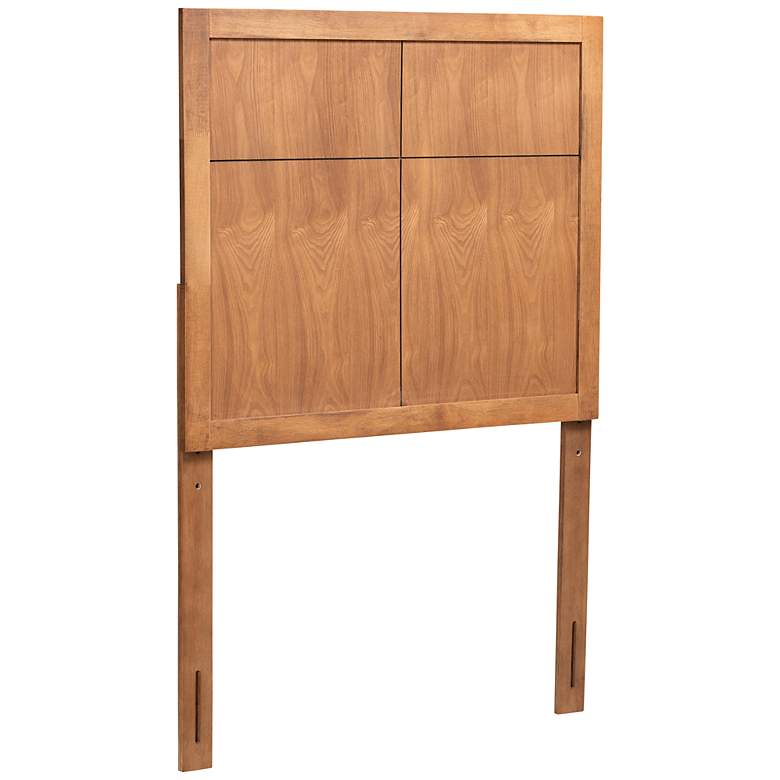 Image 2 Baxton Studio Monroe Modern Ash Walnut Finished Wood Twin Size Headboard