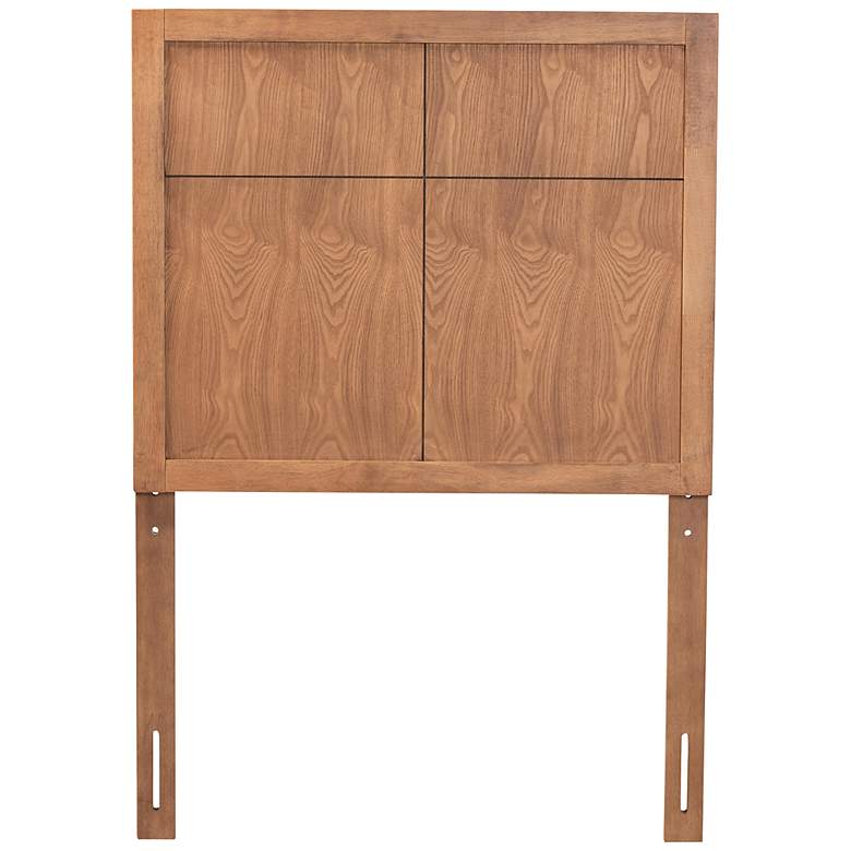 Image 4 Baxton Studio Monroe Modern Ash Walnut Finished Wood Twin Size Headboard more views