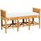 Baxton Studio Nairi Modern Bohemian Natural Brown Rattan Bench
