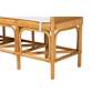 5_Baxton Studio Nairi Modern Bohemian Natural Brown Rattan Bench more views