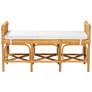 7_Baxton Studio Nairi Modern Bohemian Natural Brown Rattan Bench more views