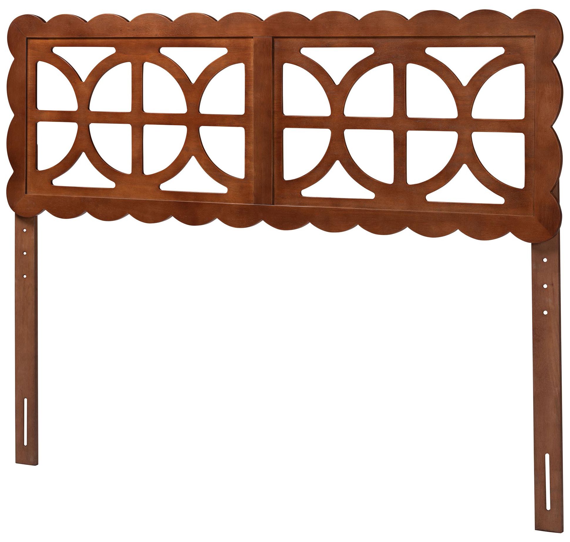 Image 2 Baxton Studio Nansen Wood Headboard - Adjustable Height, Full, Walnut