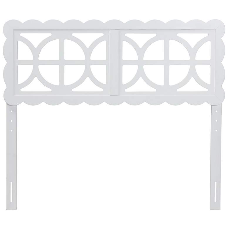 Image 3 Baxton Studio Nansen Wood Headboard - Adjustable Height, Full, White more views