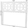 5_Baxton Studio Nansen Wood Headboard - Adjustable Height, Full, White more views