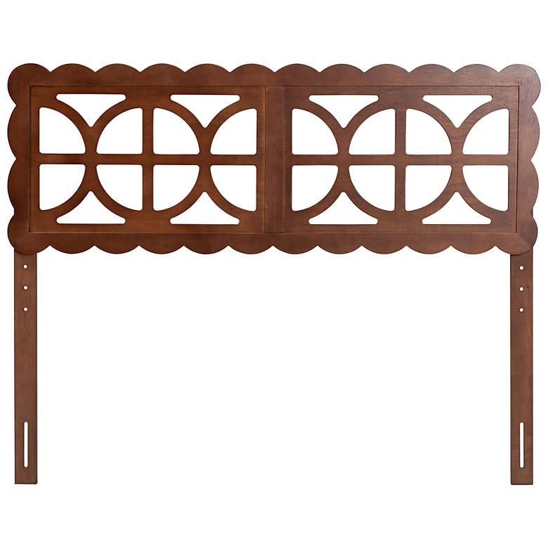Image 3 Baxton Studio Nansen Wood Headboard - Adjustable Height, Queen, Walnut more views