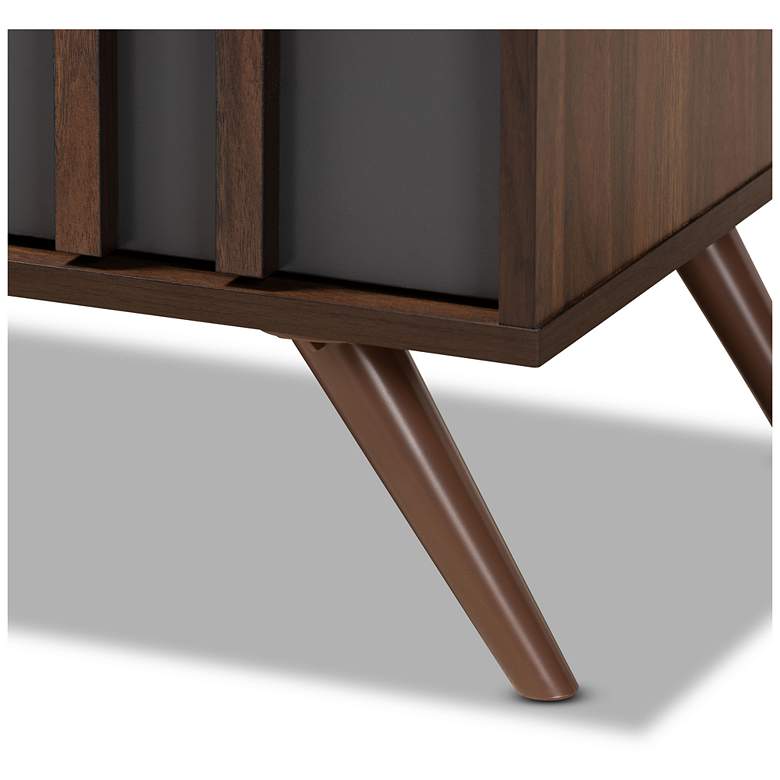 Image 7 Baxton Studio Naoki Two-Tone Grey and Walnut 6-Drawer Bedroom Dresser more views