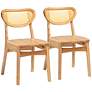 2_Baxton Studio Nenet Oak Brown Wood Dining Chairs Set of 2