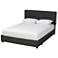 Baxton Studio Netti Dk Grey Upholstered 2-Drawer Queen Platform Storage Bed