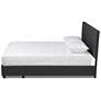 4_Baxton Studio Netti Dk Grey Upholstered 2-Drawer Queen Platform Storage Bed more views