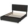5_Baxton Studio Netti Dk Grey Upholstered 2-Drawer Queen Platform Storage Bed more views