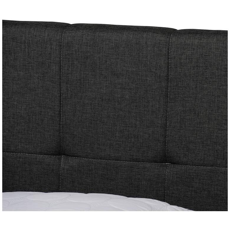 Image 7 Baxton Studio Netti Dk Grey Upholstered 2-Drawer Queen Platform Storage Bed more views