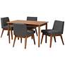2_Baxton Studio Nexus Dark Gray Fabric 5-Piece Dining Set